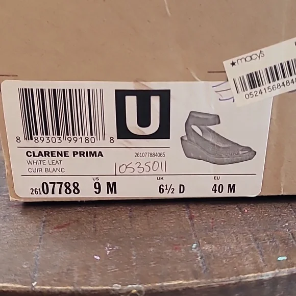 White Clarks Artisan Wedge - Picture 4 of 6